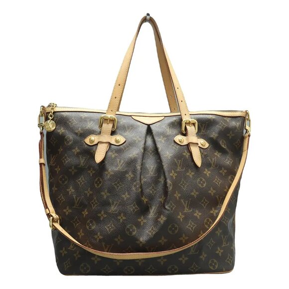 Louis Vuitton Palermo Brown Monogram Canvas Satchel 841-061925 - Picture 1 of 12